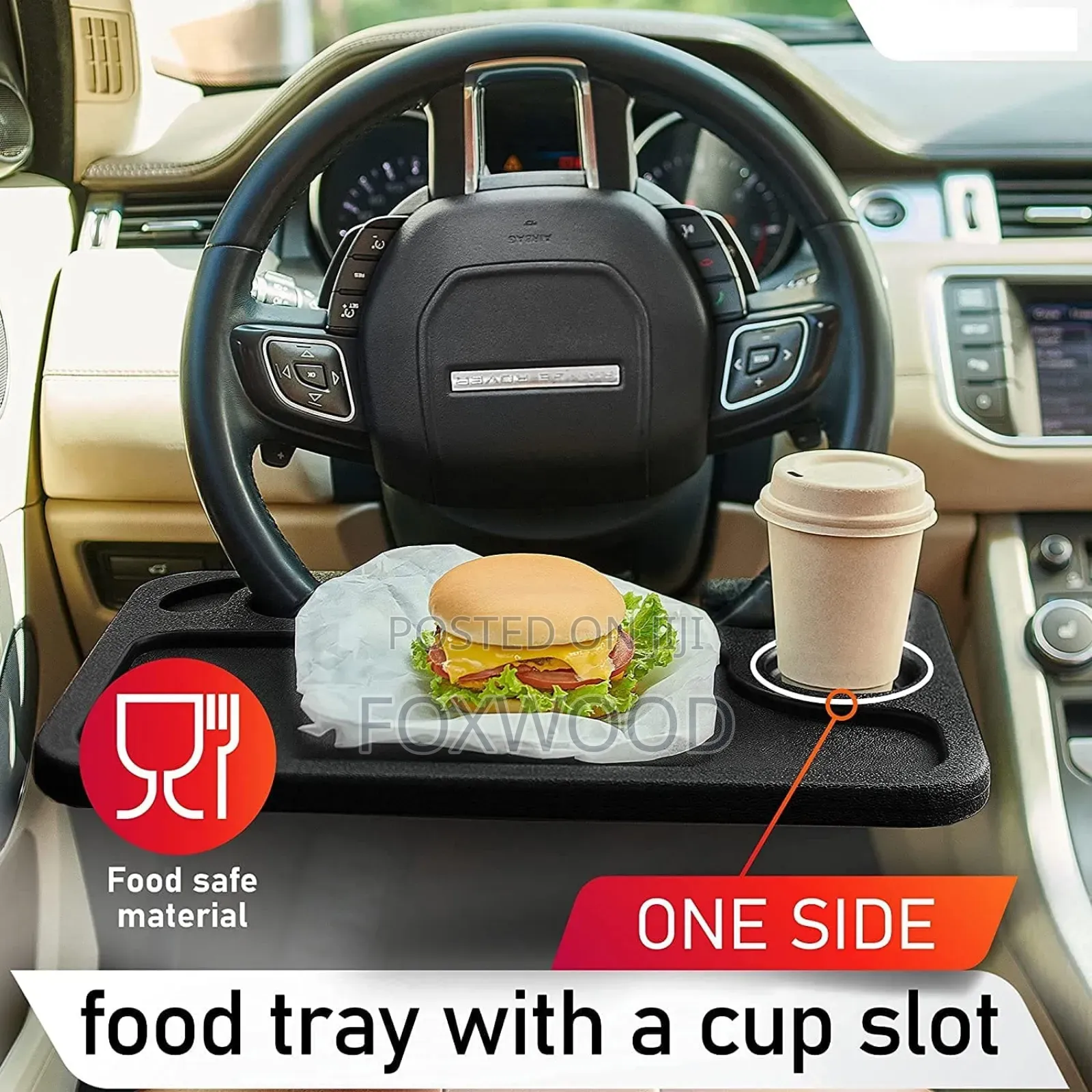 Hard Plastic 2 Sided Steering Wheel Slotted Table
