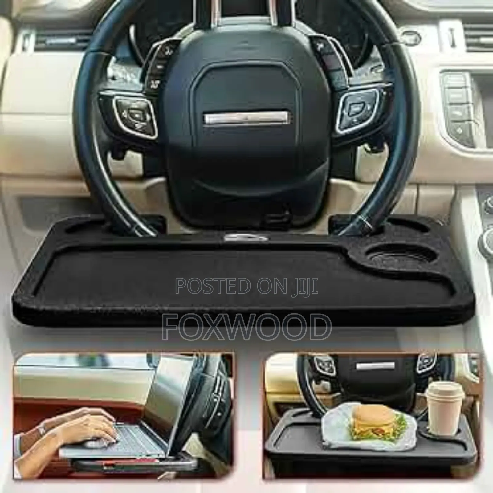 Hard Plastic 2 Sided Steering Wheel Slotted Table
