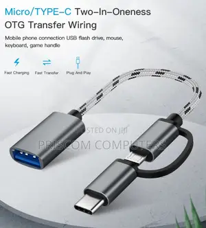 OTG Adapter Cable, 2 in 1 USB to Type-C
