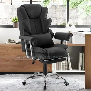 Office Chairs:Executive PU Leather Officechair With Headrest