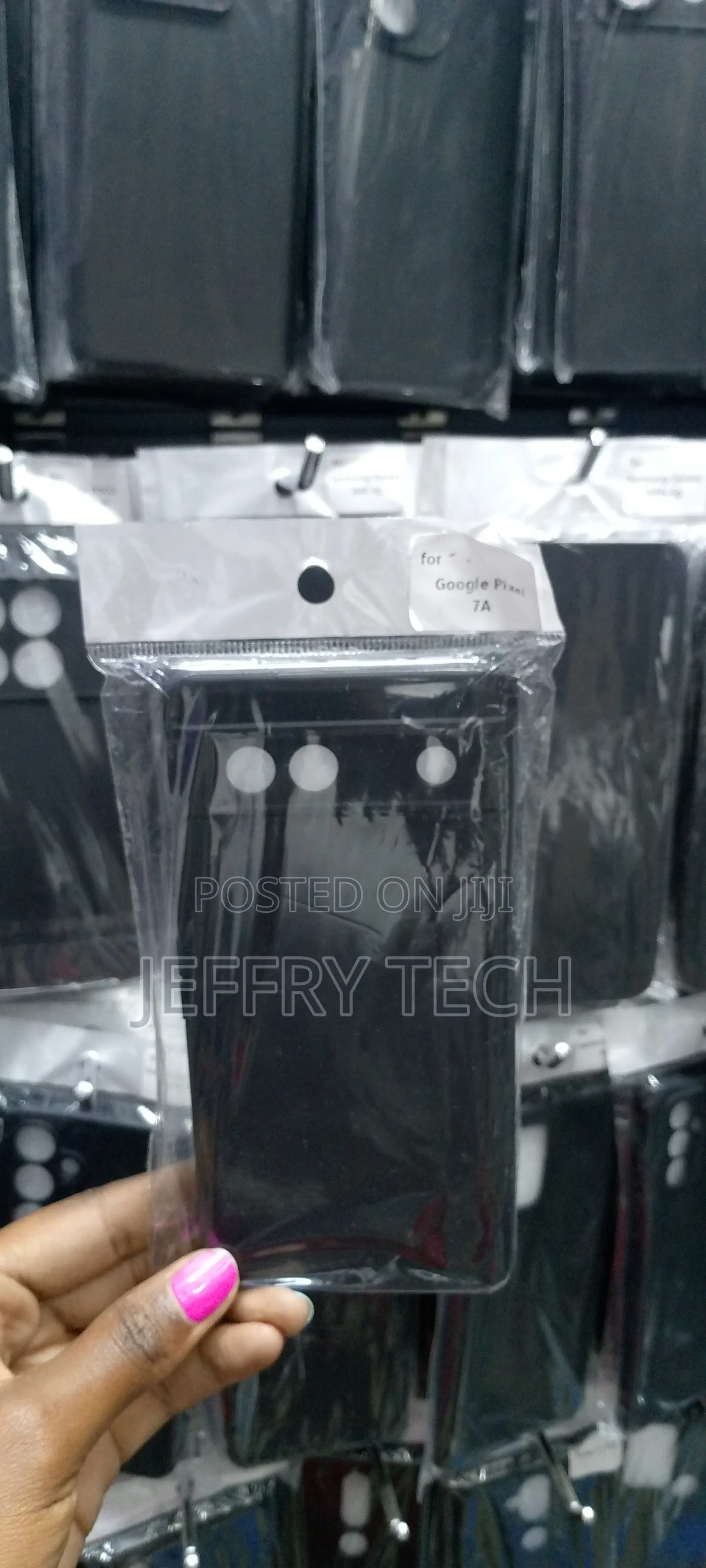 Google Pixel 7A Phone Case Soft Silicone TPU Plain Black