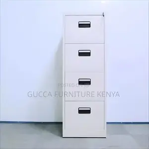 Cabinets:4-Drawer Locking Metal Frame Filing Cabinet
