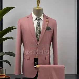 Beage Suit Double Slit