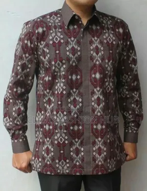 Kitenge African Shirt Long Sleeve With Buttons