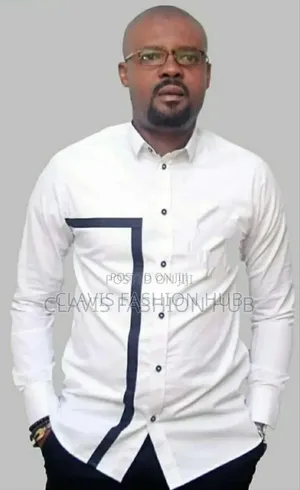 White Dress Shirts For Men With Design