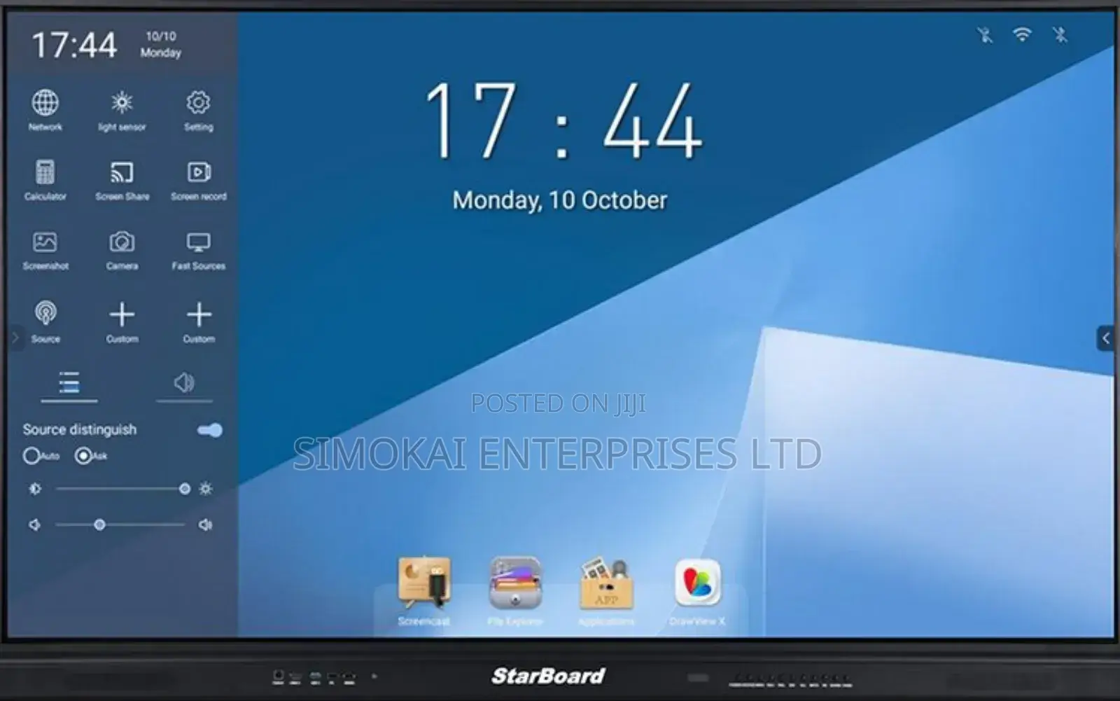 Starboard Interactive Flat Panel Display – 65”