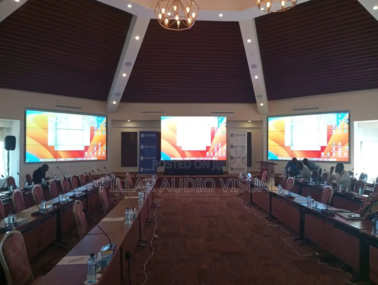 3 Screens for 2*3 Meatres Squared Led Panels Screens