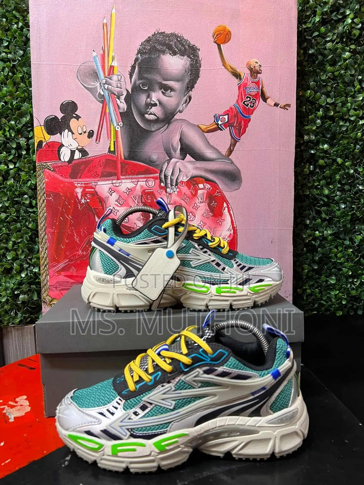 *OFF-WHITE Blue /Be Right Back”Paris”* Size :36-44