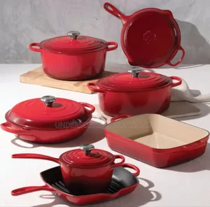 11 Pieces Heavy High Duty German Cast Iron Pots (Wholesale)