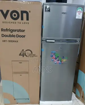 Von 181litres VRT-181DRAX Double Door Fridge