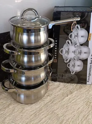 8 Pieces Edenburg EB-3717 Stainless Steel Cookware Set