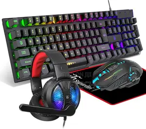 Gaming Keyboard and Mouse,Headset,Mousepad, Combo PC Gamers