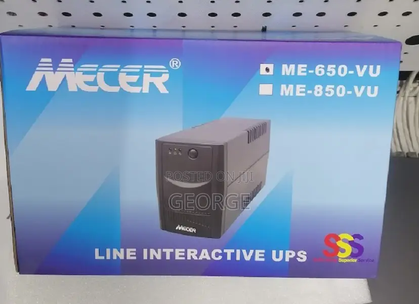 Mecer 650VA Line Interactive UPS* ME-850-VU*