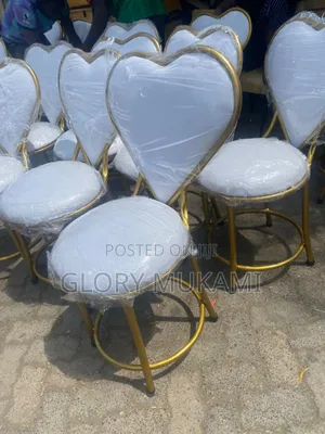 White Gold Coated Love Chairs