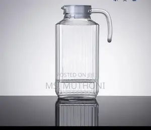 Available Ribbed Glass Jug 1.7 Ltr. 1.1 LTR