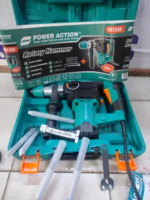 Power Action Rotary Hammer 
1350 Watts
With 5 Free Bits