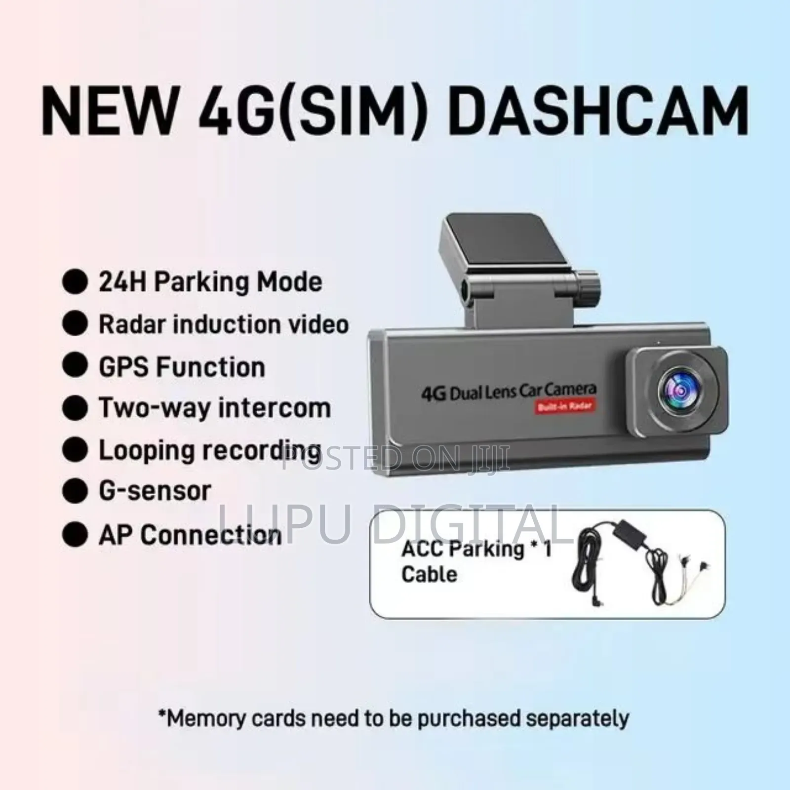 4g Dual Lens Car Camera Dashboard Duo Dashboard Camera