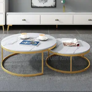 Coffee Tables: Nested Circular-Shaped Accent Coffee Table