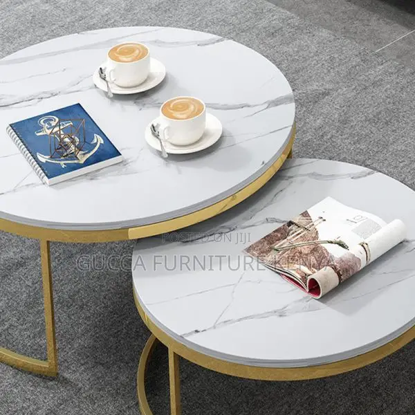 Coffee Tables: Nested Circular-Shaped Accent Coffee Table