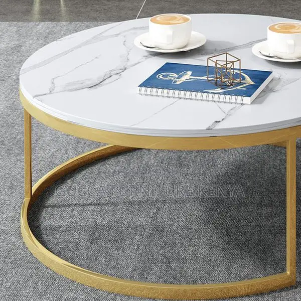 Coffee Tables: Nested Circular-Shaped Accent Coffee Table