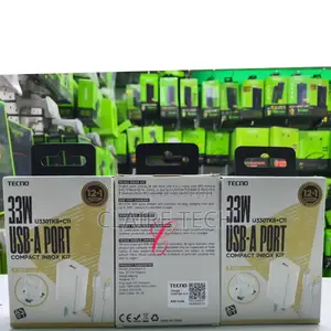 Tecno *33W* U330TKB+C11 Compact
Ultra Fast Charger Kit Now