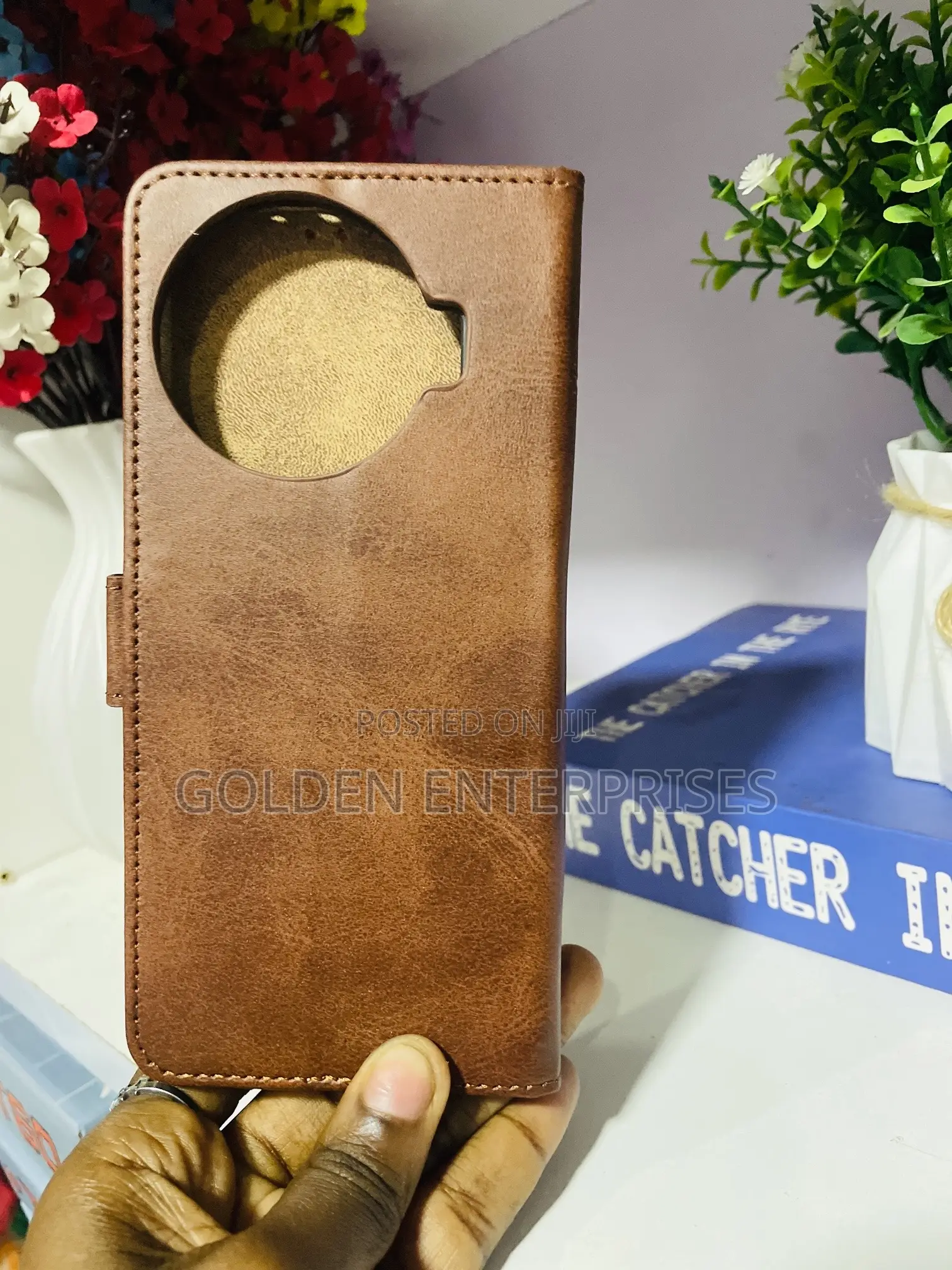 Tecno Camon 30pro Brown Leather Flip Cover