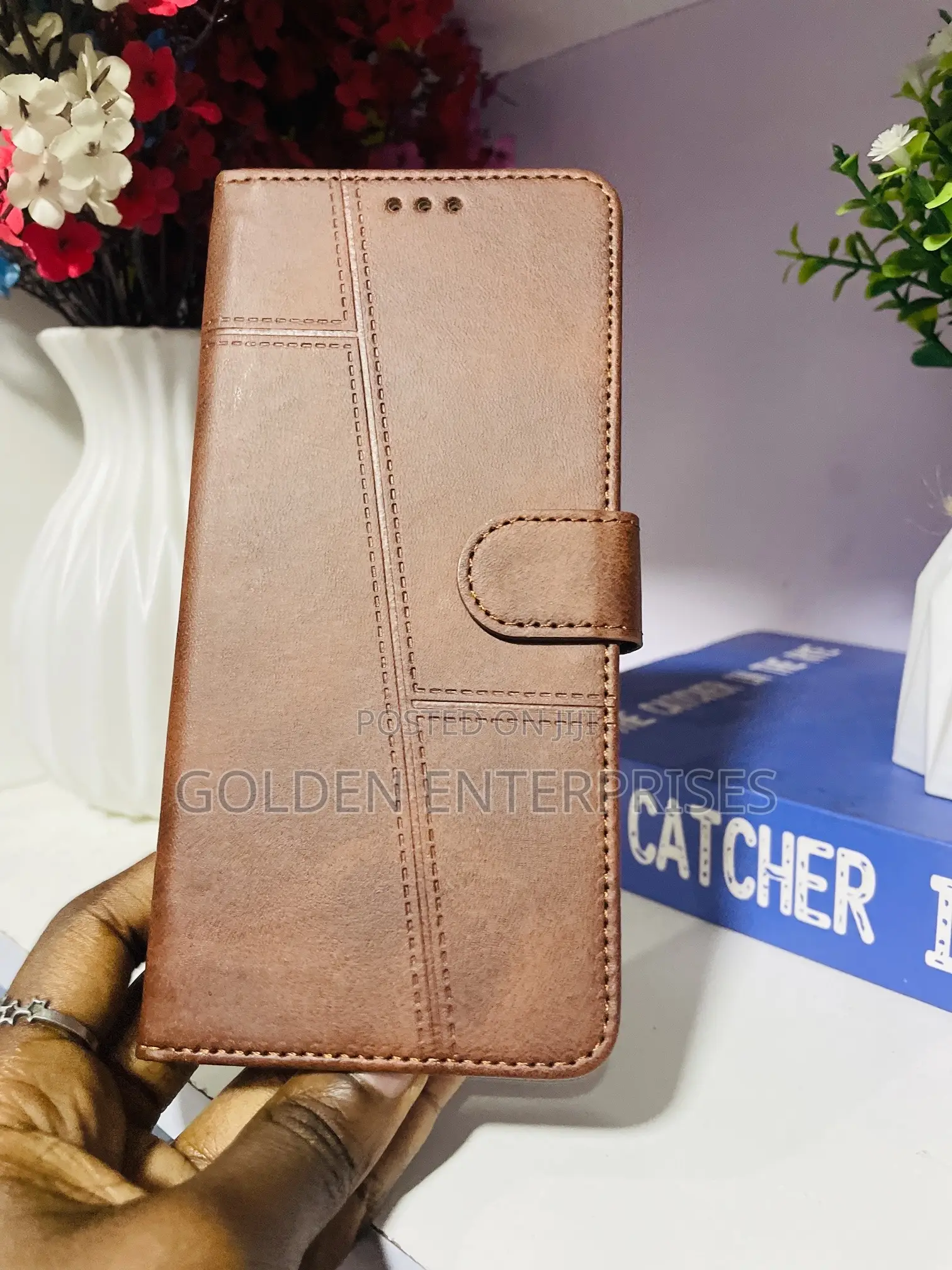 Tecno Camon 30pro Brown Leather Flip Cover