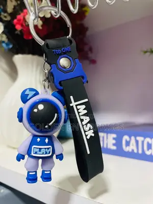 Blue Black Mask Boys Key Holder/ Keychain