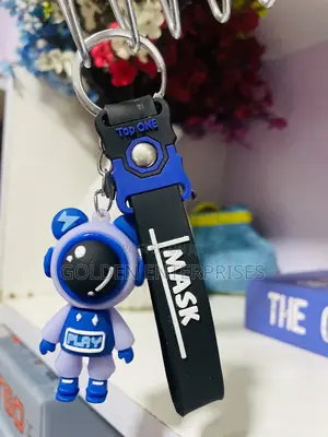 Blue Black Mask Boys Key Holder/ Keychain