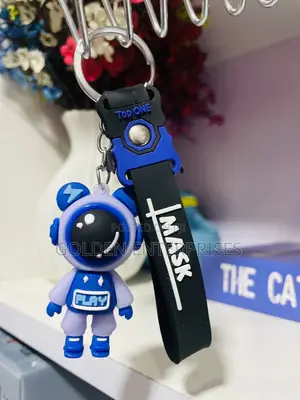Blue Black Mask Boys Key Holder/ Keychain