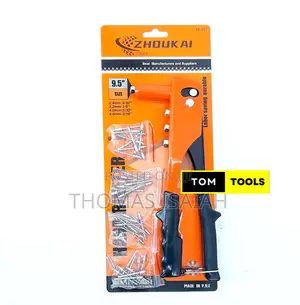Hand Riveter Rivet Gun With 2.4, 3.2, 4.0 and 4.8mm Rivets
