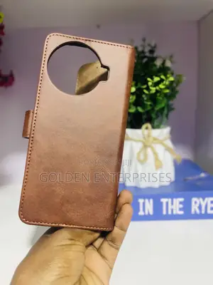 Brown Leather Flip Cover, Tecno Camon 30 Pro