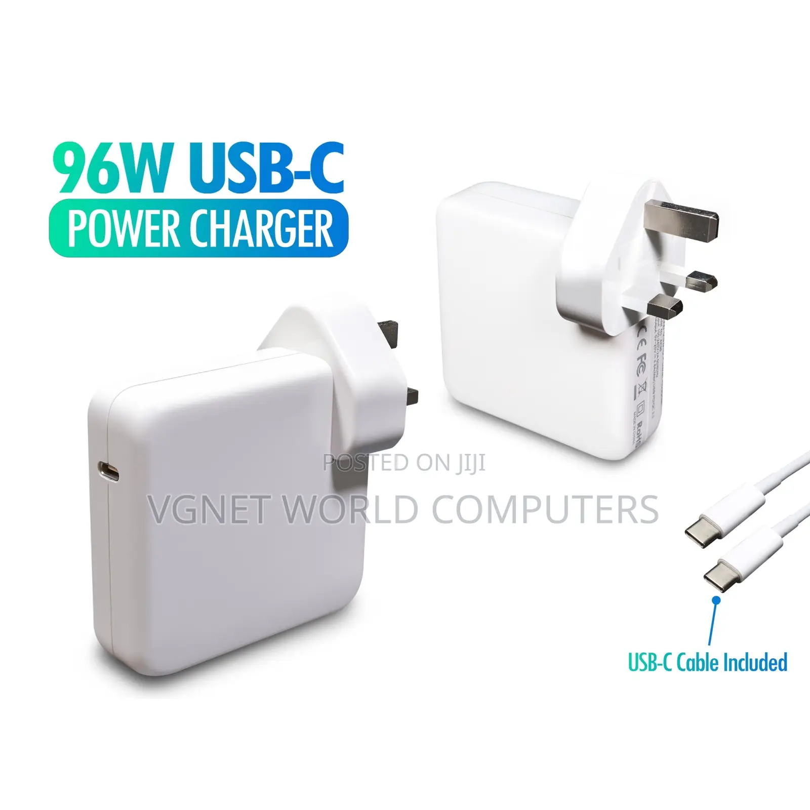 Macbook/Apple 96 Watts Usb-C Adapter Complete With Cable