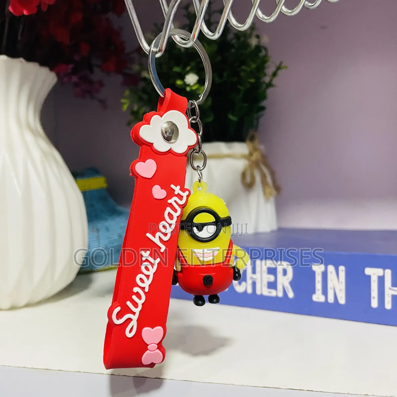 Sweet Hear Minion Cartoon Themed Key Chains/ Key Holders