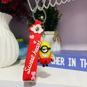 Sweet Hear Minion Cartoon Themed Key Chains/ Key Holders