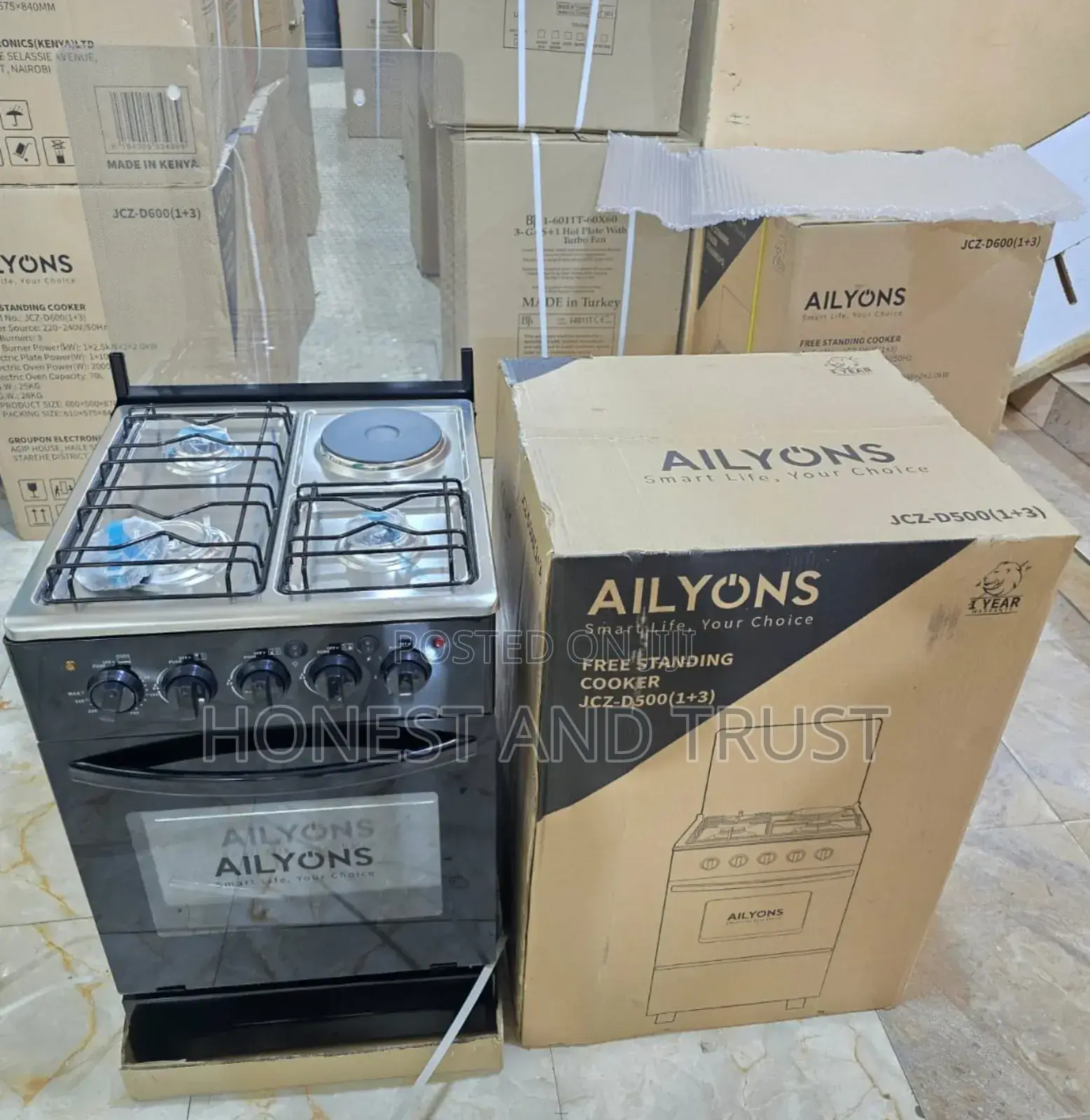 50*55 Ailyons 3+1 Standing Cooker