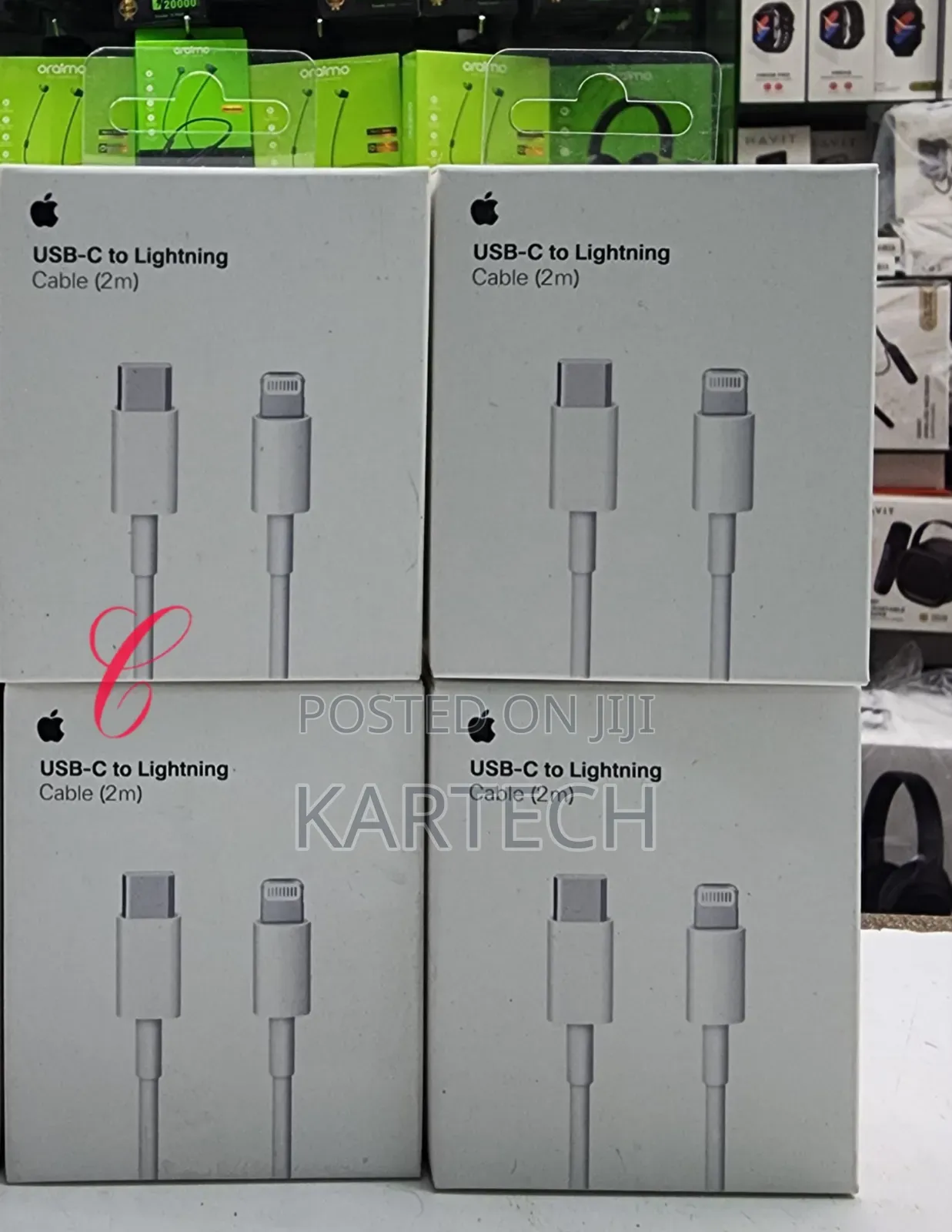 Apple USB C to Lightning 2M Cables