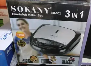 Band New 3 in 1 Sokany Sandwich Maker