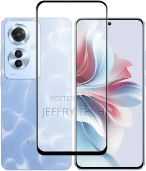 Full Glass Screen Protector for Oppo Reno 11F Black Frame