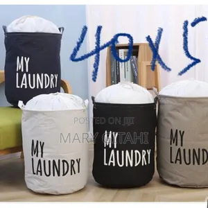 Black White Brown Laundry Basket