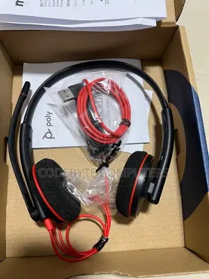 Poly Blackwire 3220 Stereo Headset With Noise Cancelling Mic