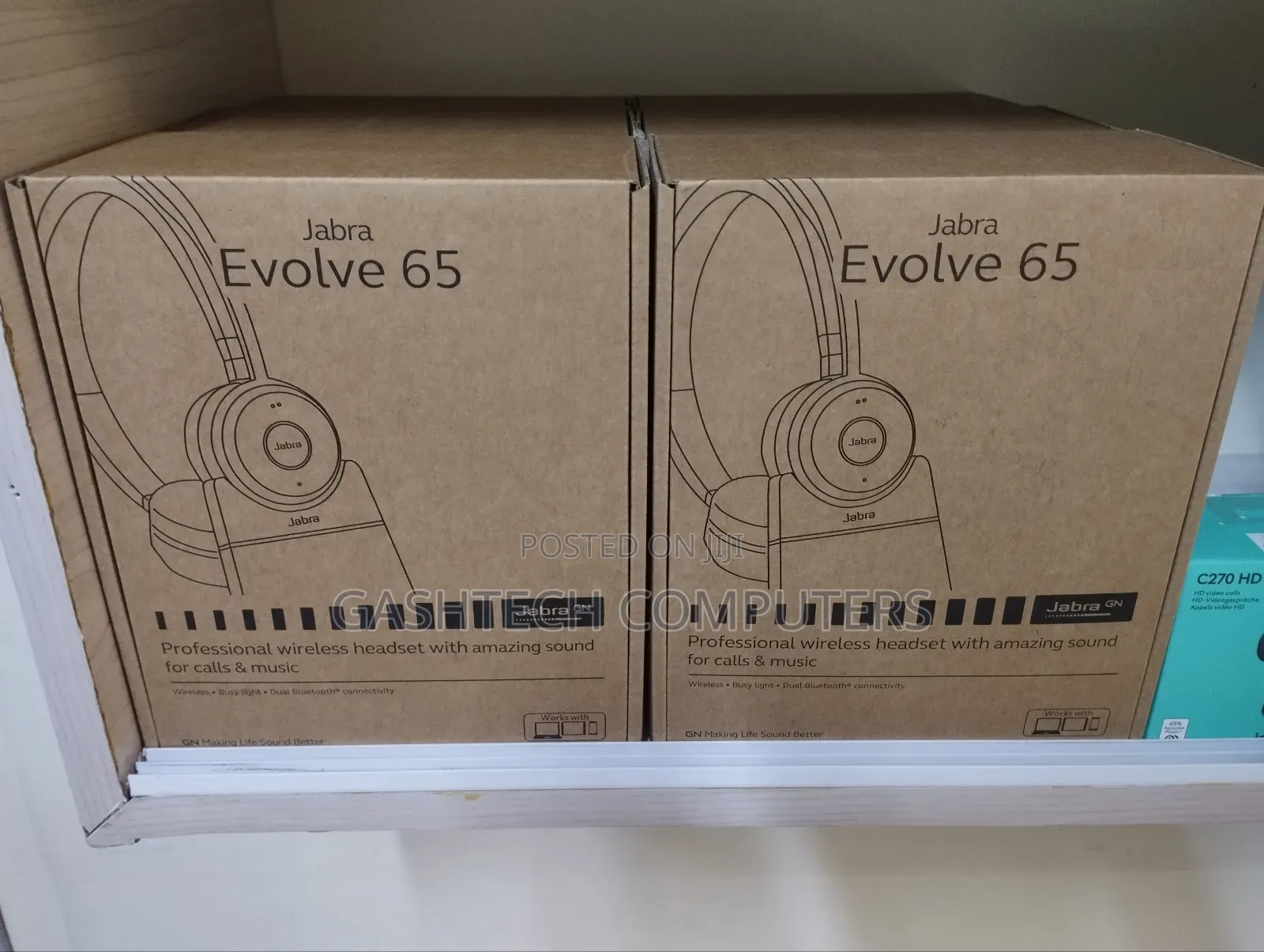 Jabra Evolve 65 Se Stereo Headset With Stand Usb-A)