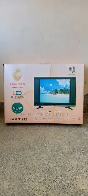 Euroken 22inch Digital Led Tv, Inbuilt Decoder,Free Channels