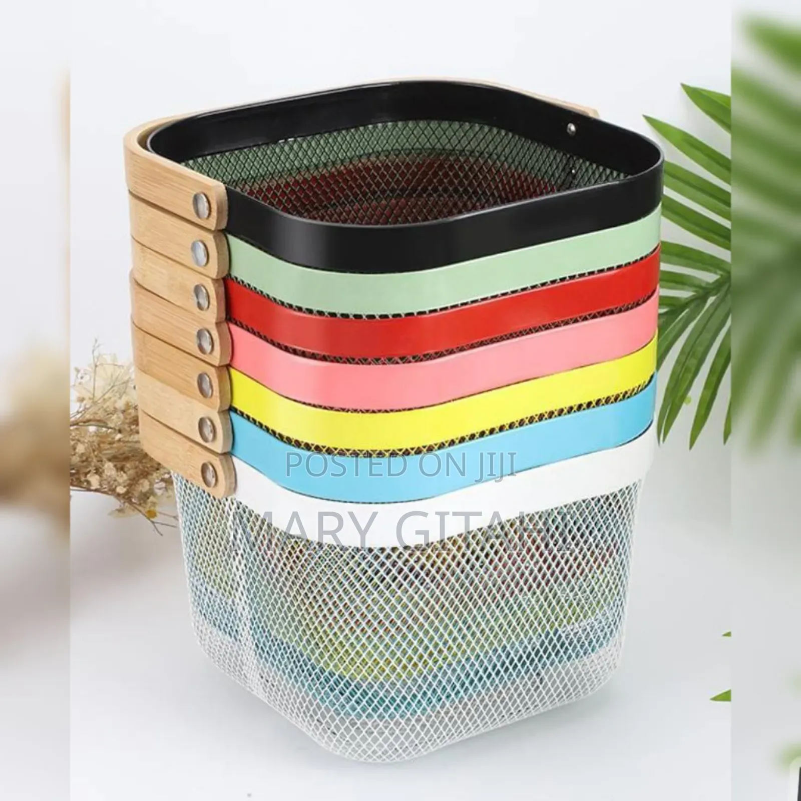 Wooden Handle and a Mesh Basket