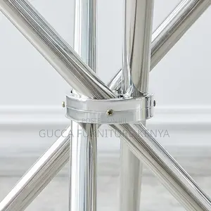 Dining Tables: Translucent Circular Home Office Dining Table