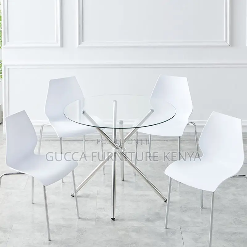 Dining Tables: Translucent Circular Home Office Dining Table