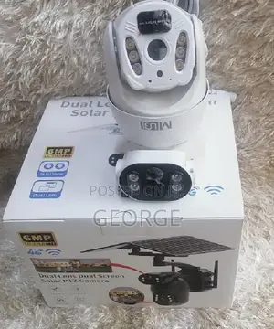 4g 6mp Ubox Dual Lens Classy Screen Solar PTZ Camera