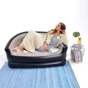 *Inflatable 2 Seater Couch Blow Up Air Sofa With Comfort
