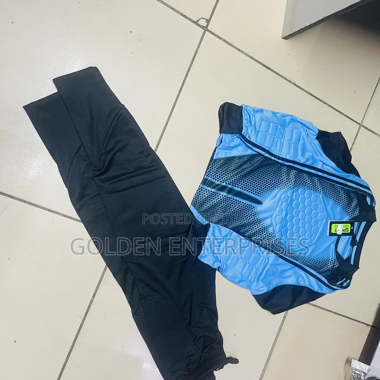 Blue Goalkeeper Jersey Set