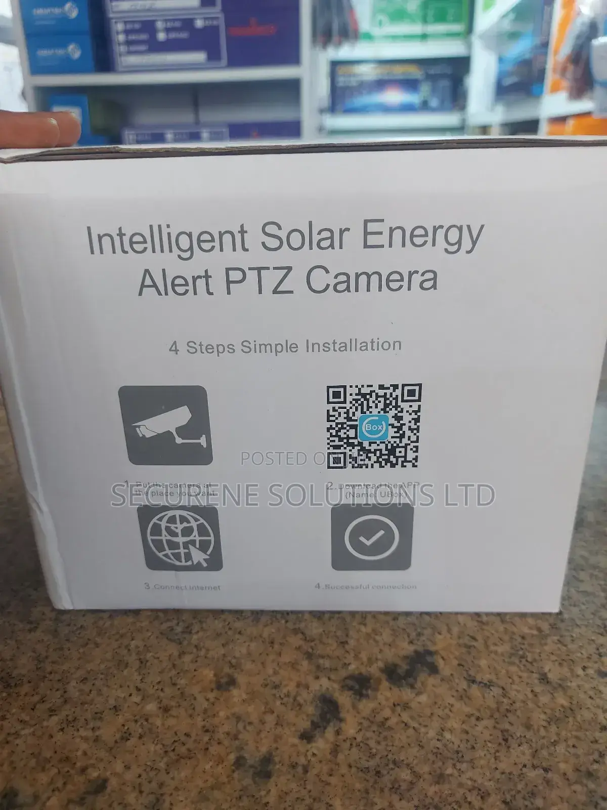 Wifi-Enabled Solar-Powered CCTV Camera Ubox